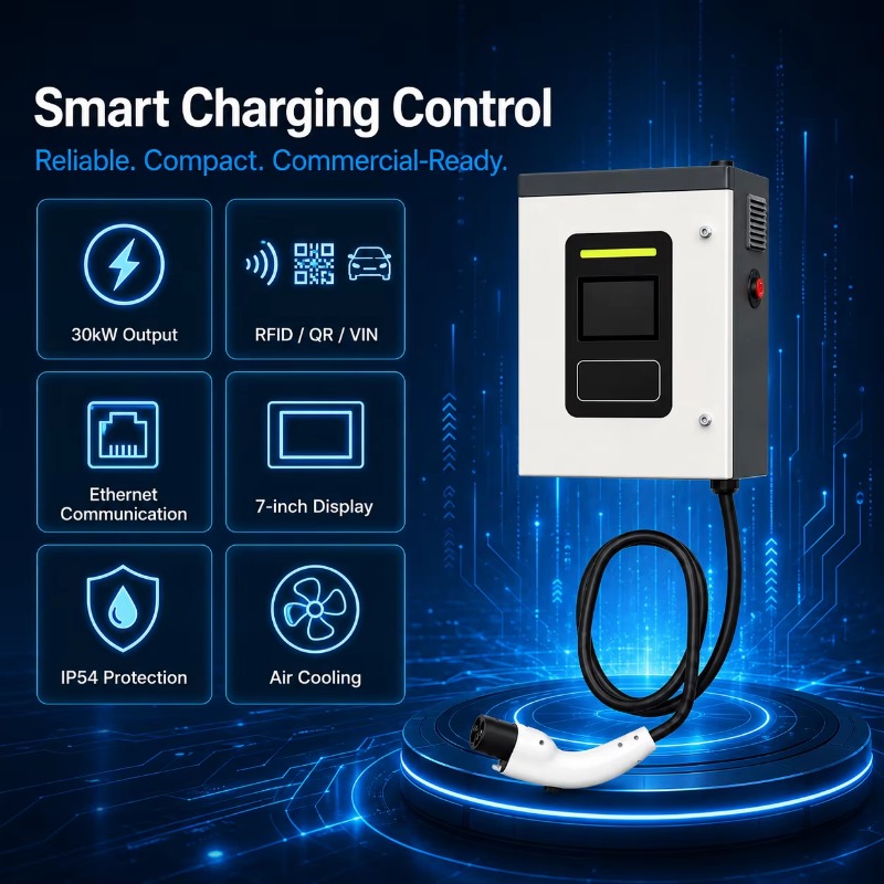 カスタマイズされた30kW CCS2 DC急速EV充電器ウォ - Dc Fast Charger 30Kw Wallbox Commercial のレビューと価格